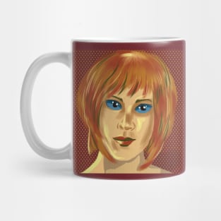 orange girl Mug